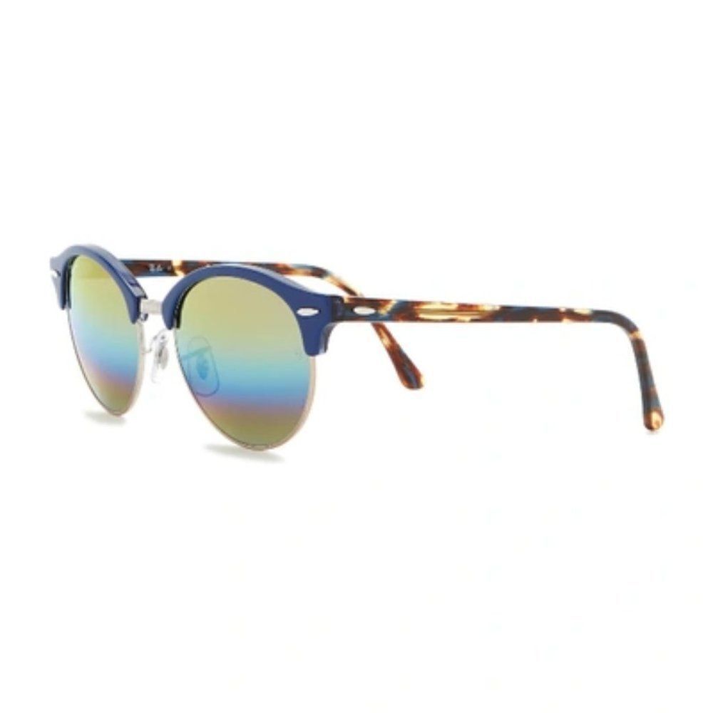 NEW: Ray-Ban 51mm Icons Clubround Phantos Sunglasses in Blue - Picture 3 of 16